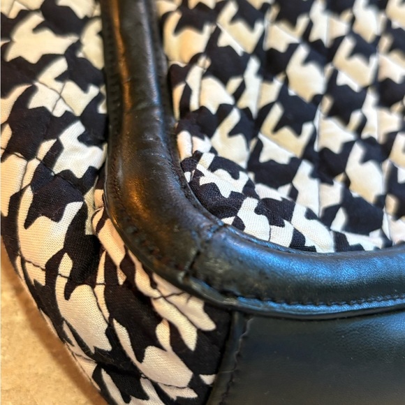 Vera Bradley Women's Trimmed Trapeze Crossbody Midnight Houndstooth - Picture 4 of 12